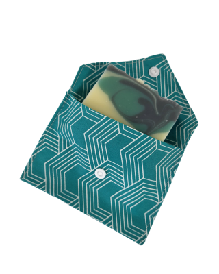 Pochette à savon Verte...