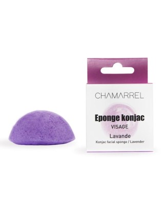 Eponge Konjac visage lavande